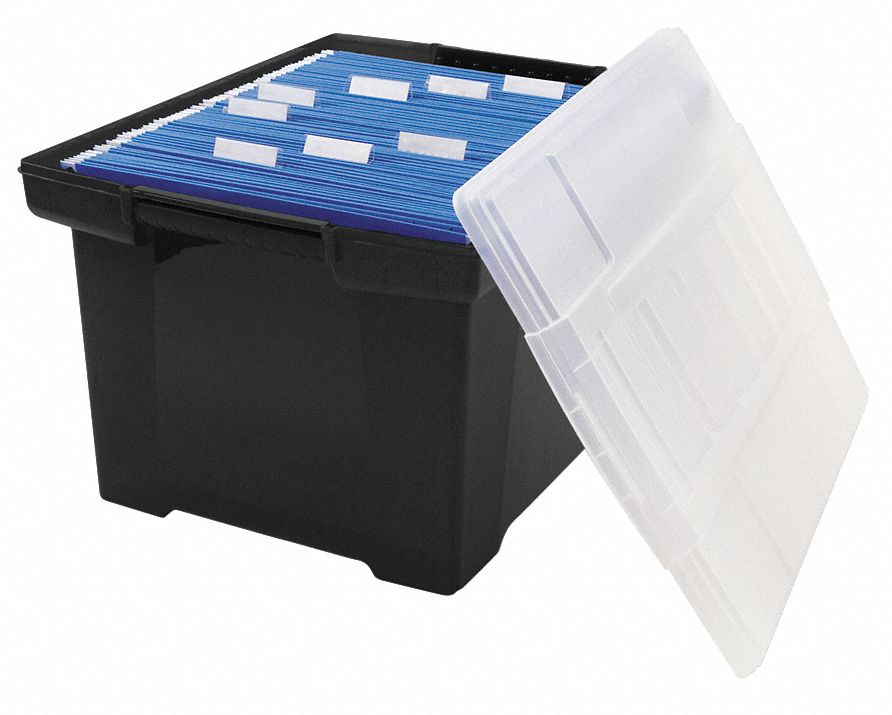 File Storage Box, Letter/Legal, Black