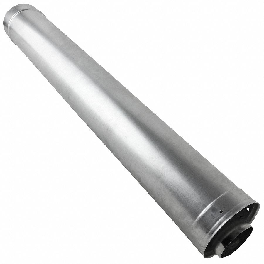 Waterheater Vent Pipe, 36In L, 3In Dia.