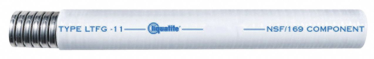 Conduit, LT Food Grade, 3/4In, White, 100Ft