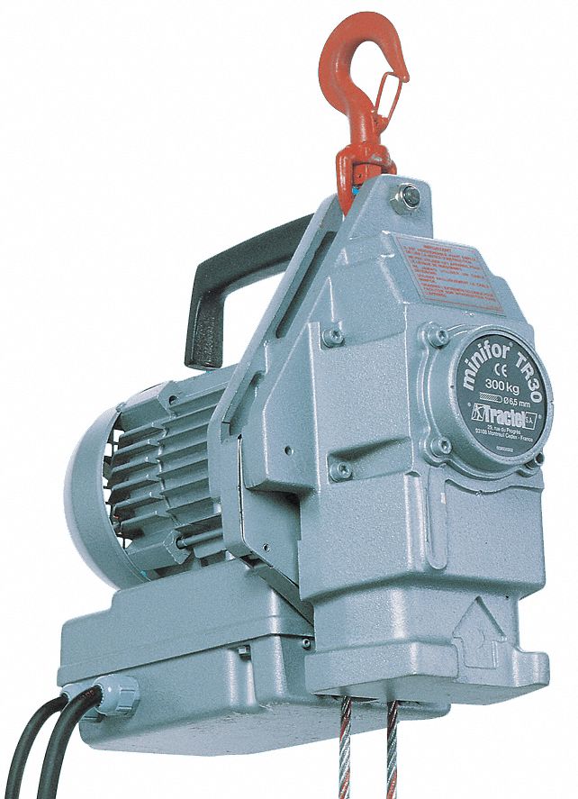 Electric Wire Rope Hoist, Capacity 660 lb