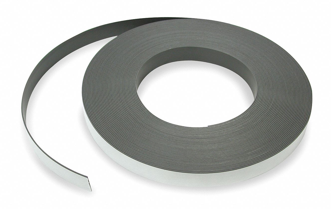 Flexible Magnetic Strip, 12 lb.ft., 100ft.
