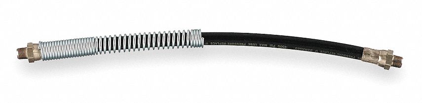 Grease Gun Hose Extension, 12 In, 4500 PSI