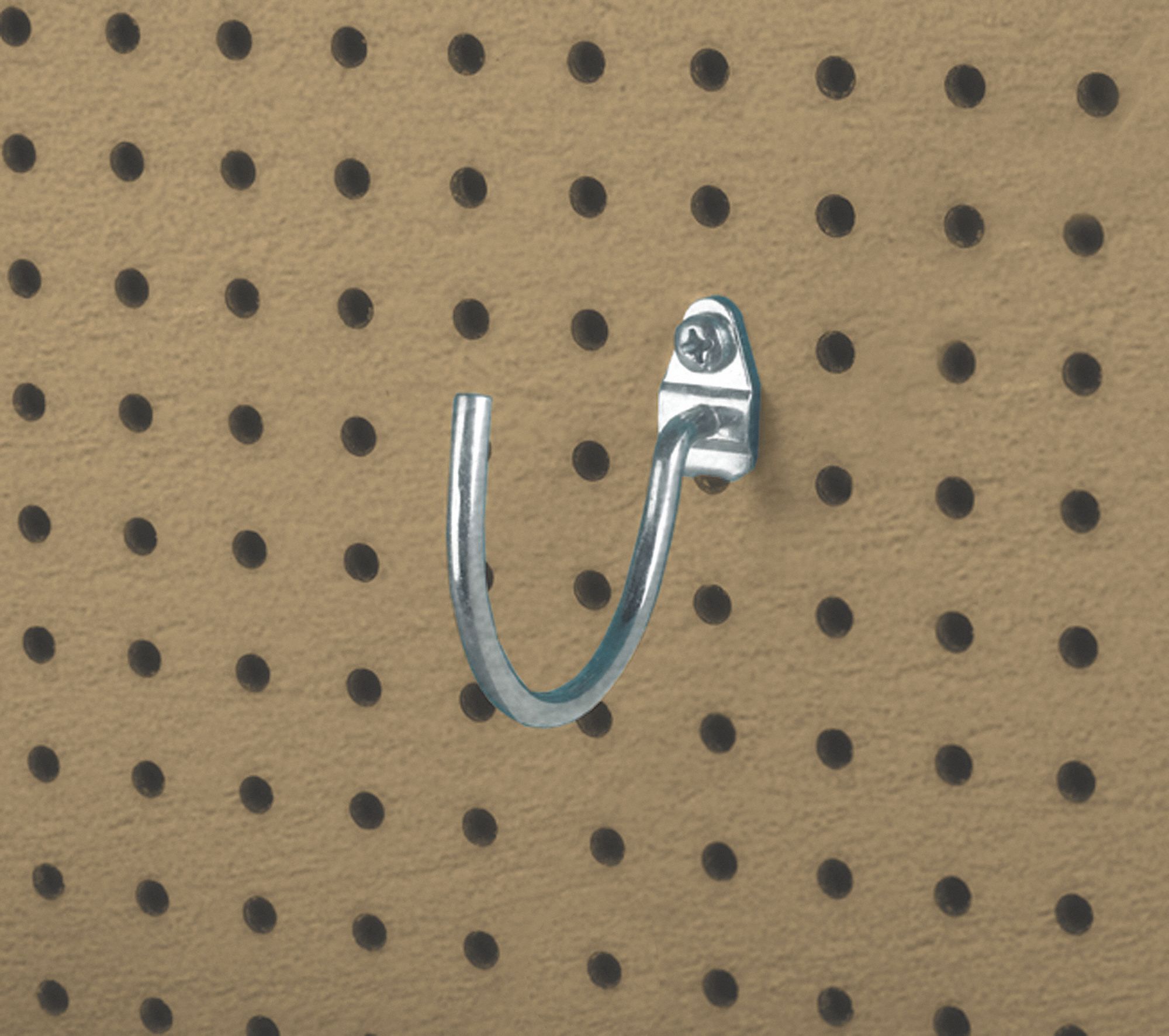 Curved Pegboard Hook, PK 2