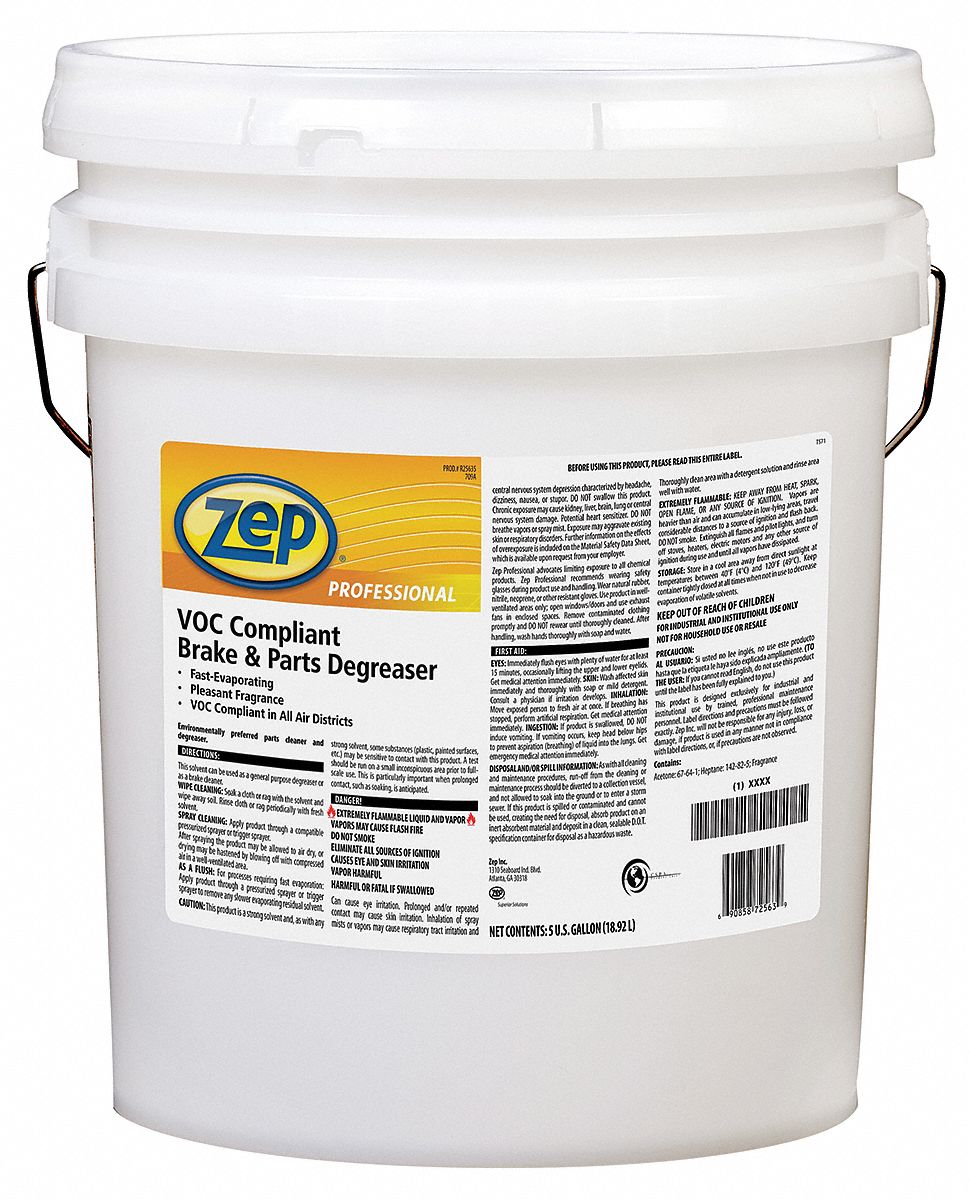 Brake and Parts Degreaser, Pail, 5 Gal.