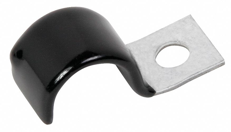 Half Clamp, Cushioned, Dia 5/8 In, PK 50