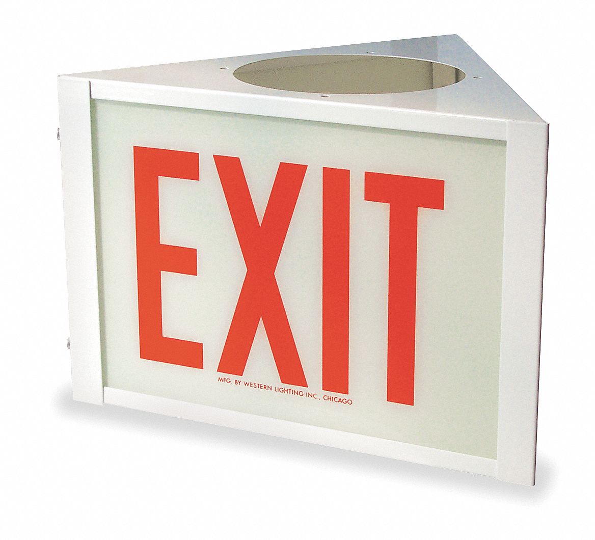Sign, Three Sided Exit, Use With VEG, VE3Q