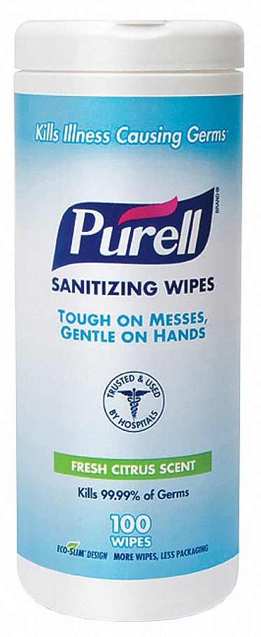 Hand Sanitizing Wipes, White, PK 35