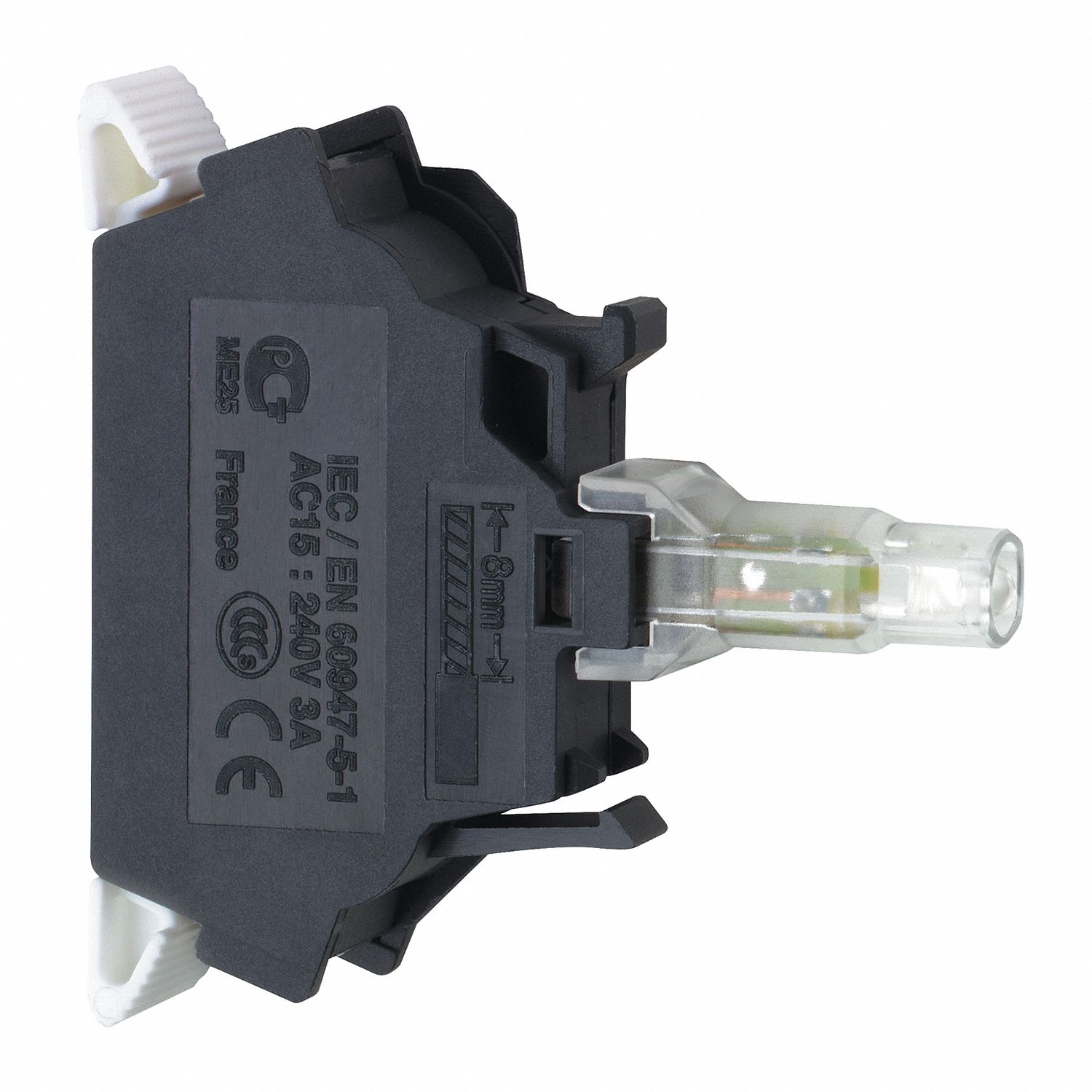 Lamp Module, LED, 22mm, 24V, Red, Spring