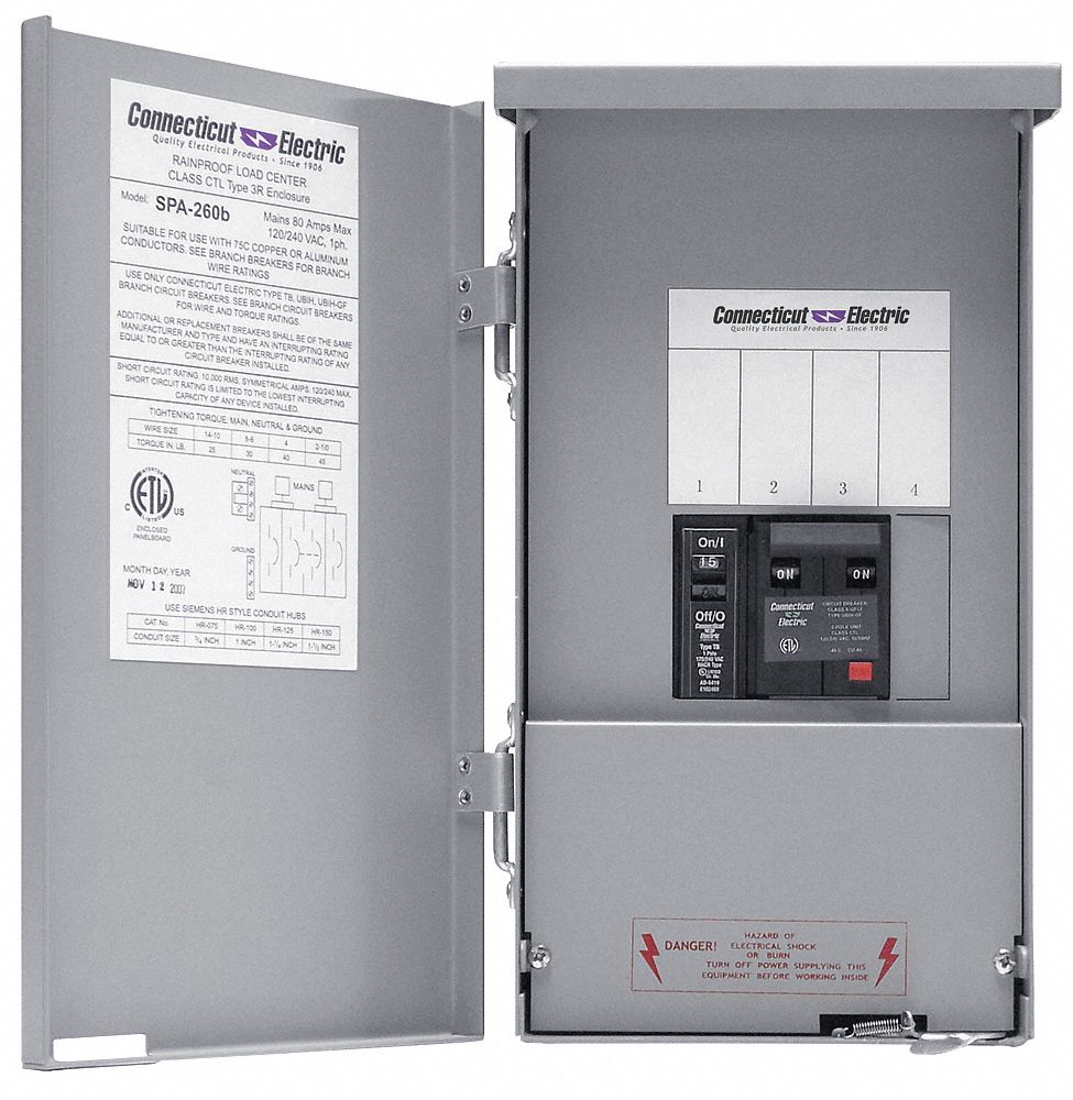 Spa Panel, GFCI Disconnect, 120/240V, 60A