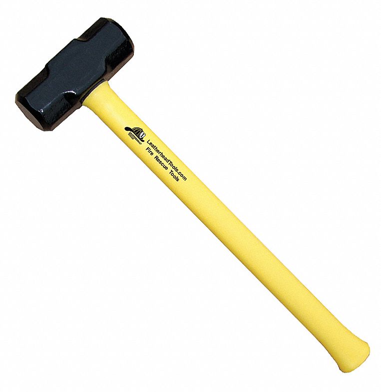 Hallway Sledge Hammer, Yellow, 24 In., 8 Lb
