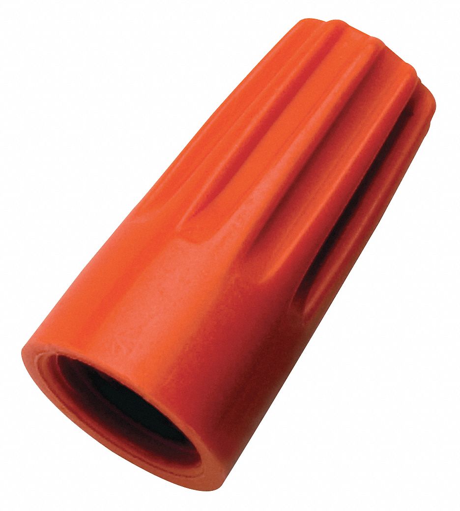Wire Connector, 73B, Orange, PK 100
