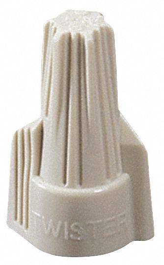 Wire Connector, Twister, 341, Tan, PK 50