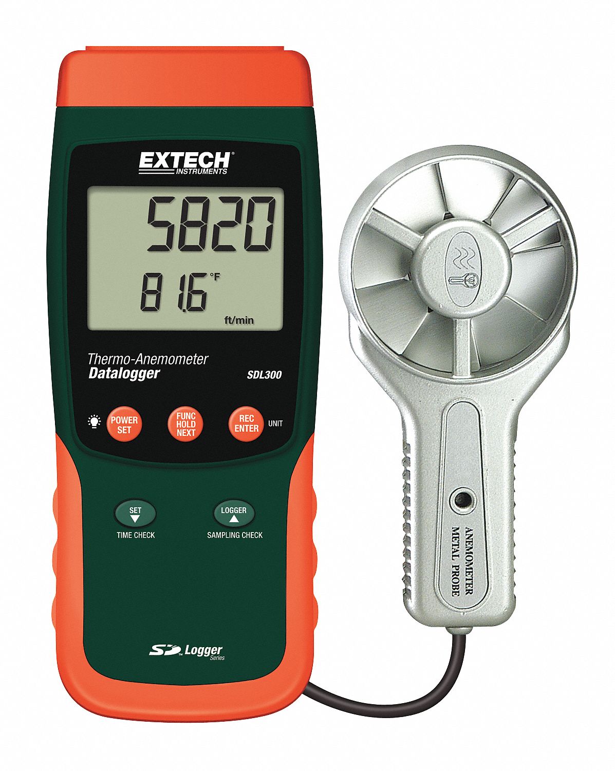 Thermo Anemometer Datalogger, 100-6890FPM