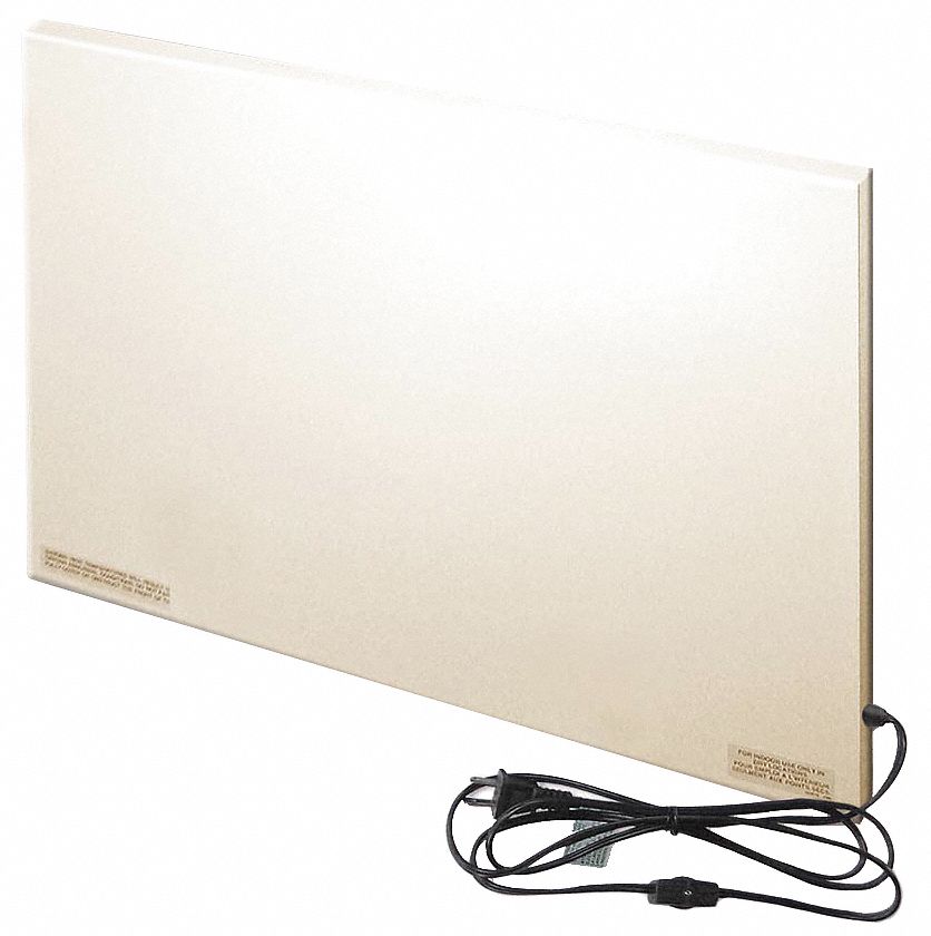 Electric Flat Panel Heater, Radiant, 120V