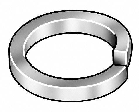 Split Lock Washer, 0.385 ID, PK 100