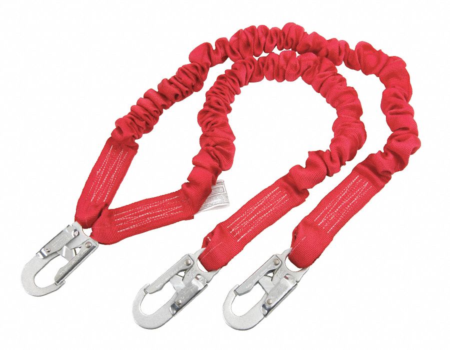 Lanyard, 2 Leg, Polyester, Red
