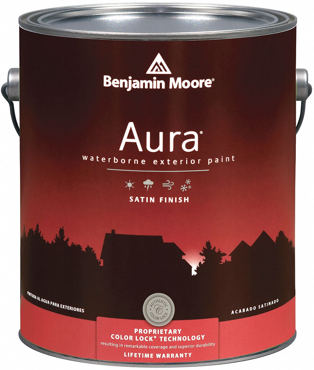 Exterior Paint, Satin, 1 gal, Weston Flax