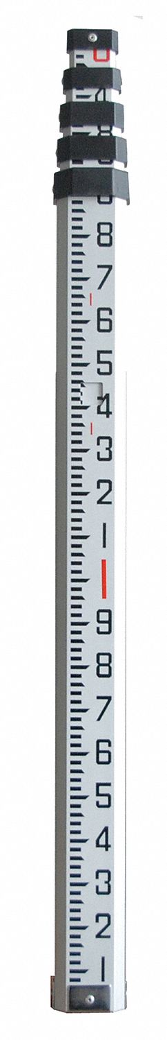 Telescoping Leveling Rod, Rect, 8 ft.