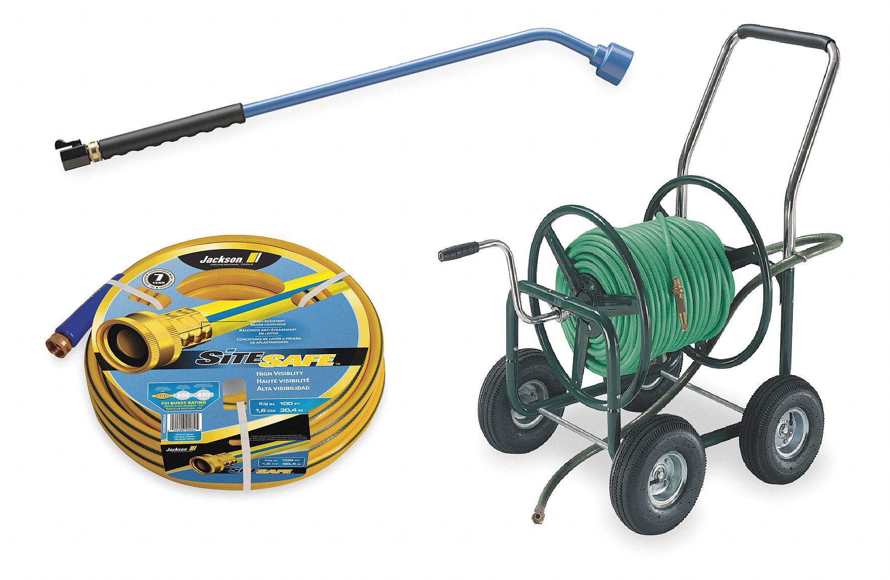 Portable Hose Cart, Steel, 17 In. Dia.