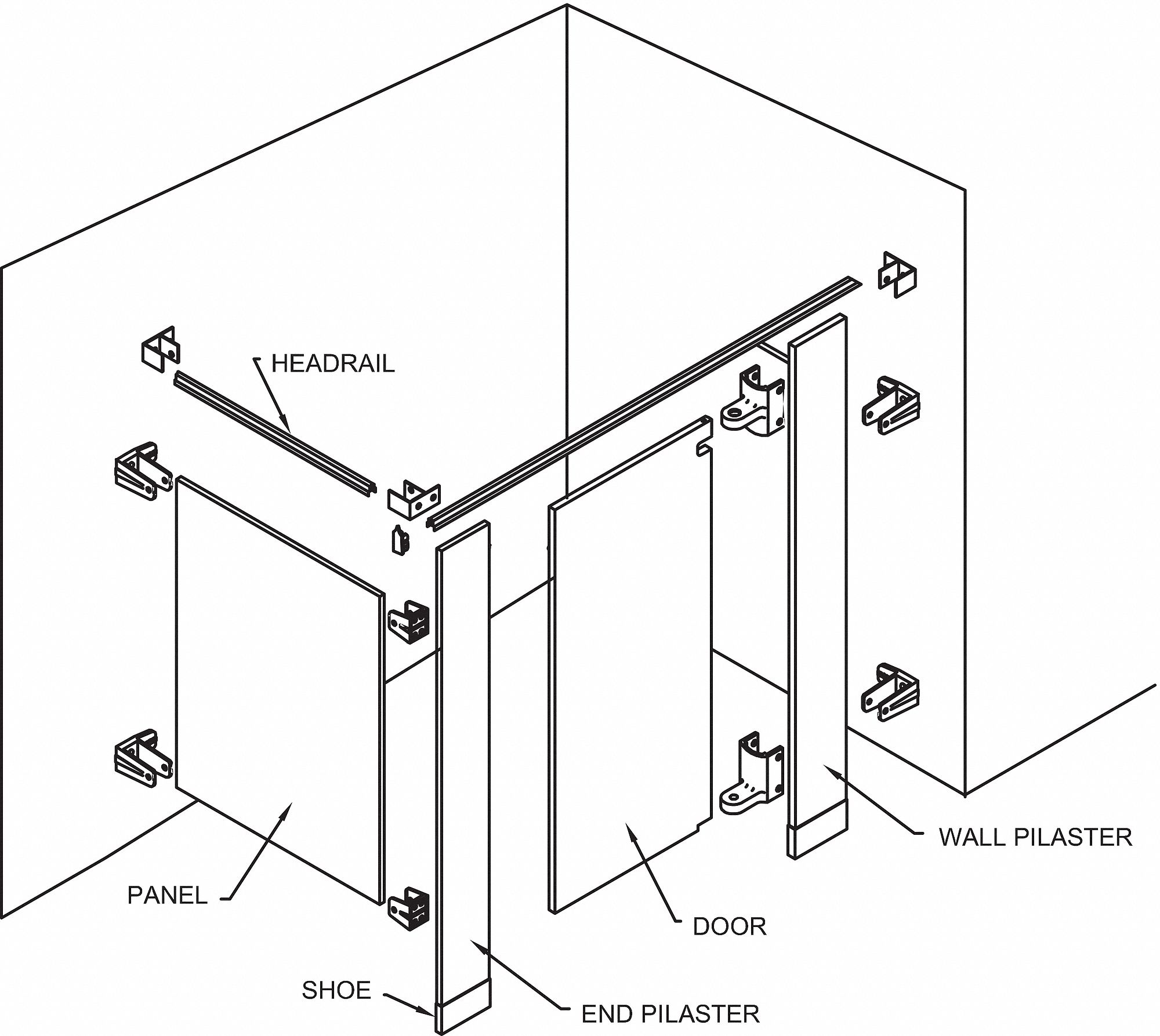 Partition, Single Compartment, Almond