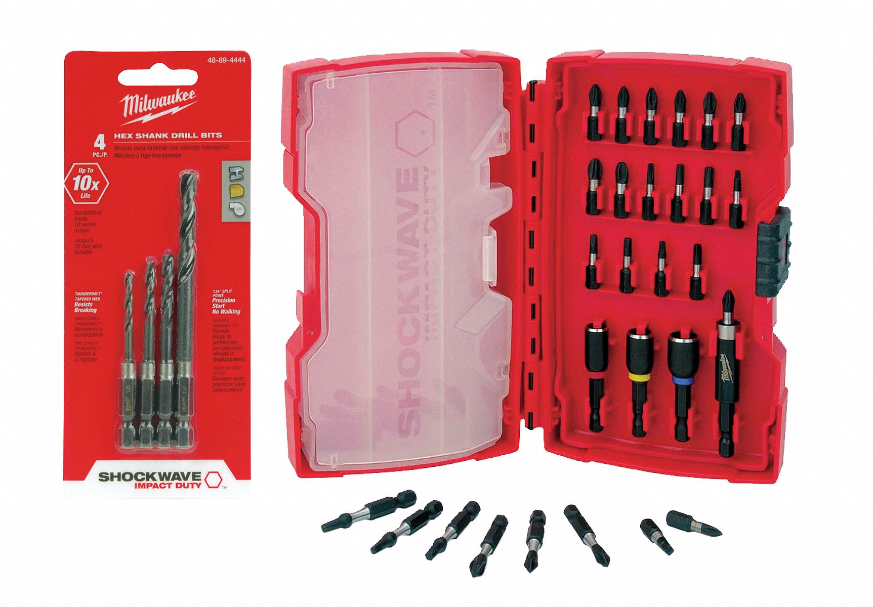 Impact Driver/Drill Bit Set, 4RRP4, 10Z806
