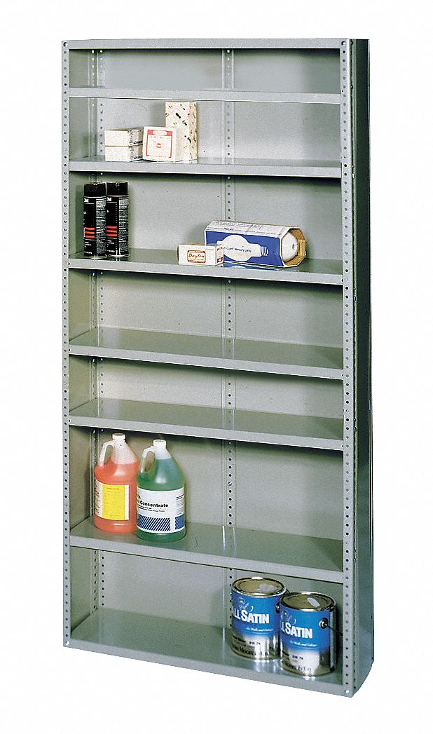 Commercial Shelving, 75InH, 36InW, 18InD