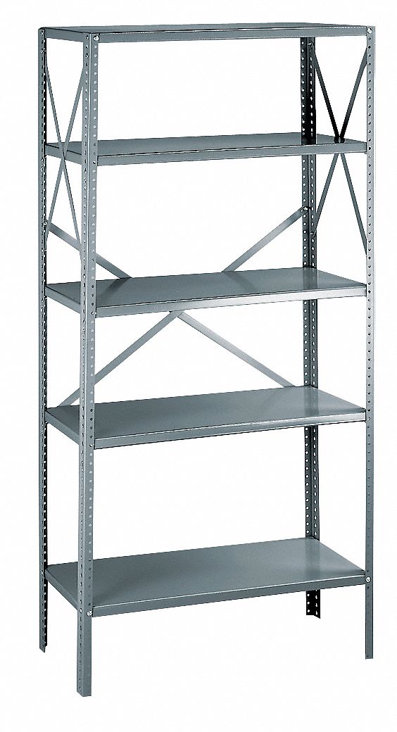 Commercial Shelving, 75InH, 36InW, 18InD