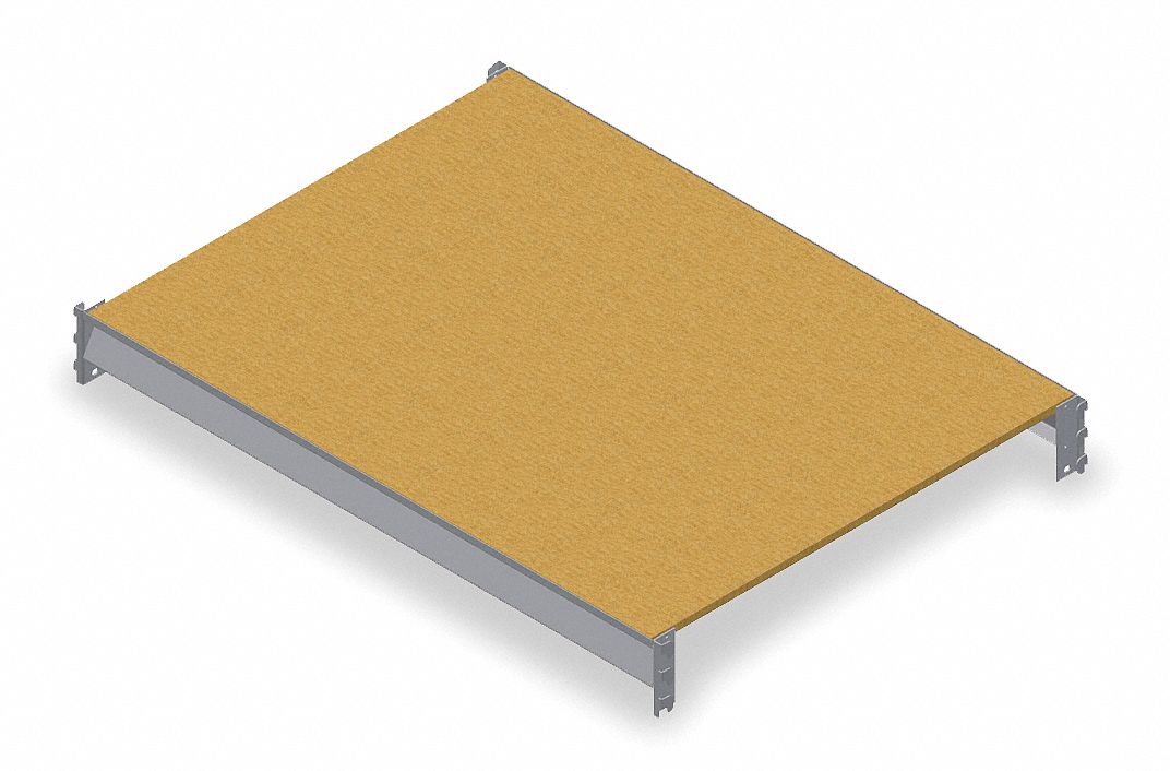 Shelf, Gray, 4 Ft Width