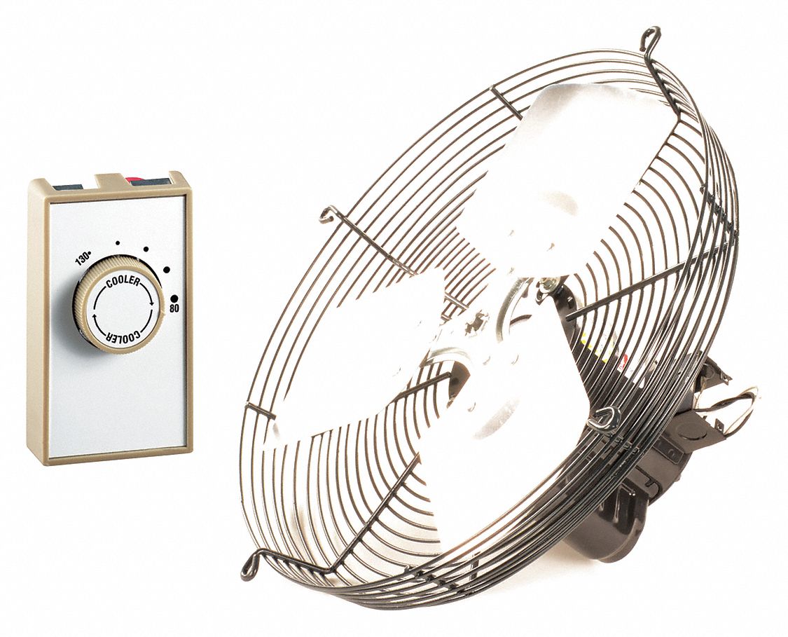 Attic Ventilator, Gable Mount, 115V, 16 In, 