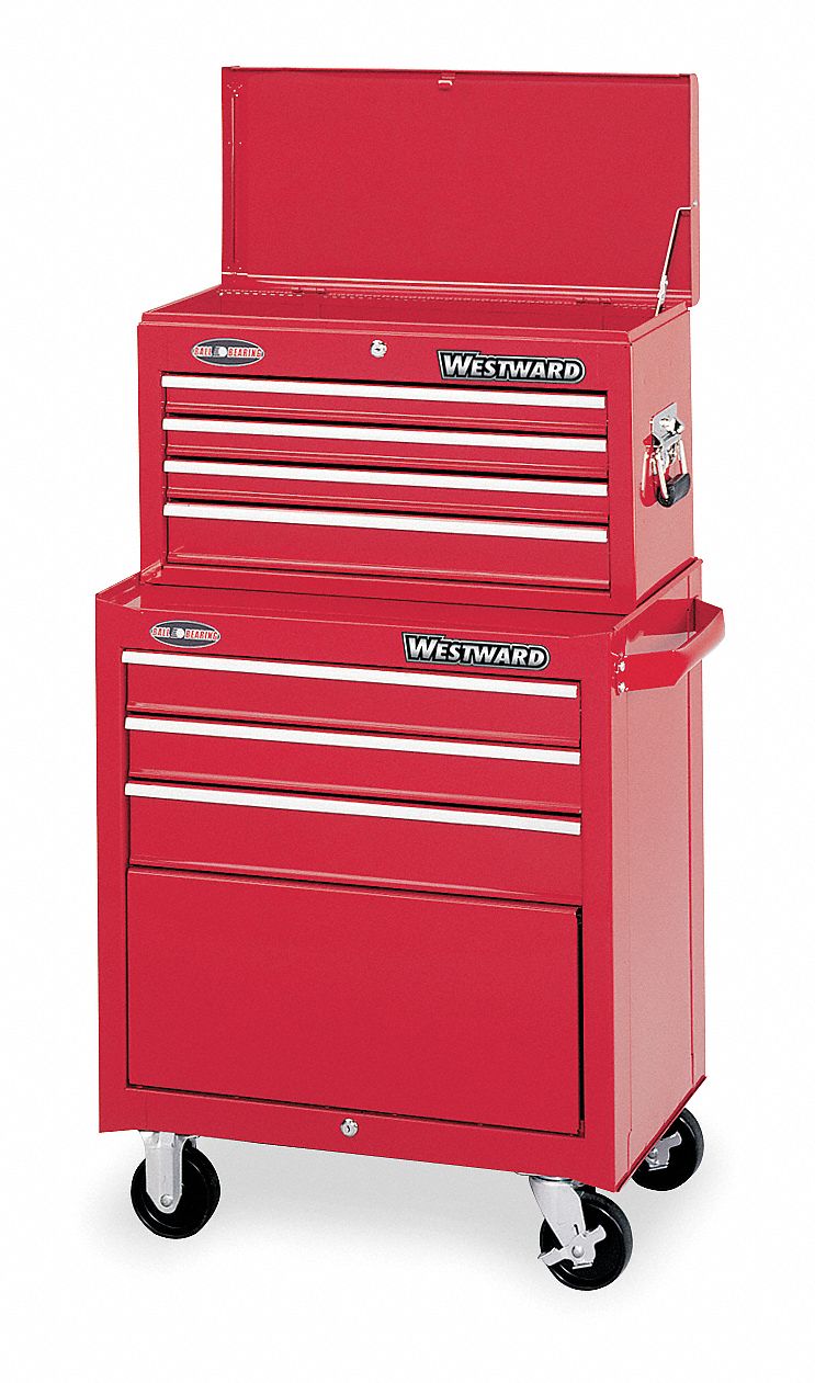 Tool Cart & Chest Combination, 7 Drawers