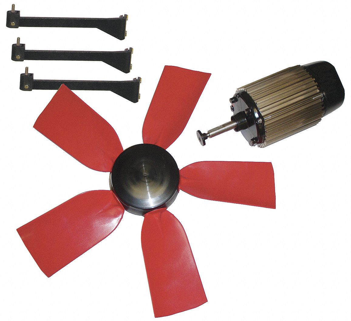 Exhaust Fan Kit, 28 In Dia, 8200 CFM, 240 V