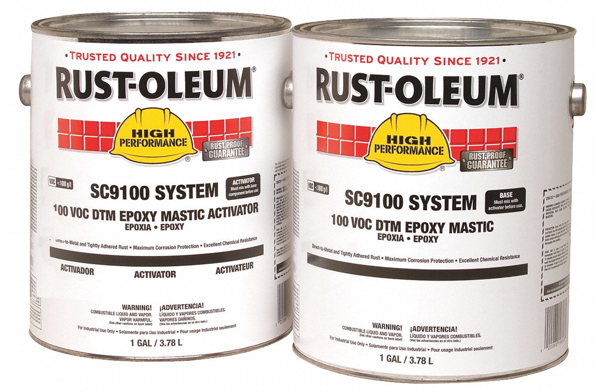 Paint and Activator, Silver Gray, Epoxy