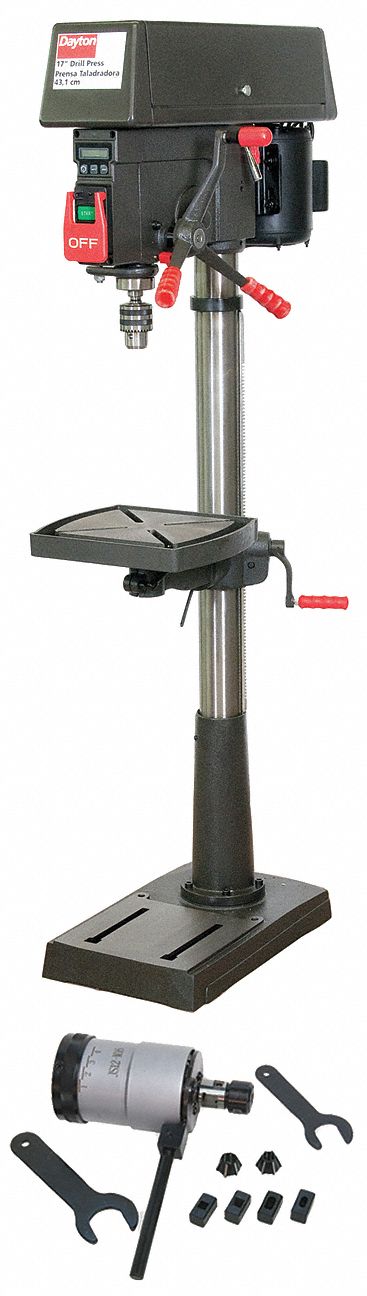 Step Pull Drill Press W/ Tap Head, 17 In