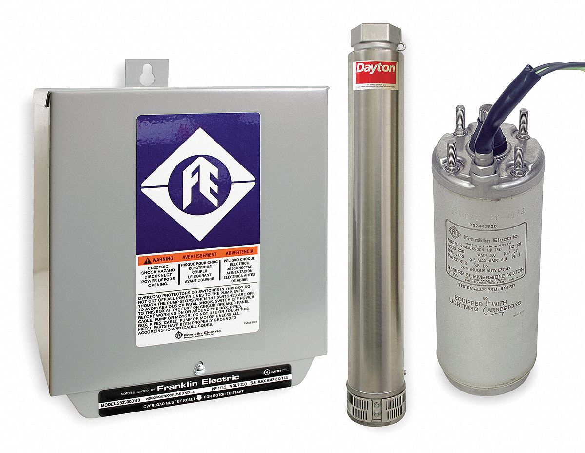 Pump/Motor with Control Box, 45 GPM, 3 HP