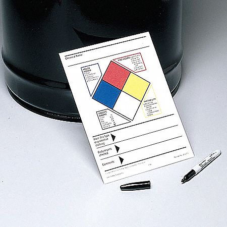 NFR Hazard Data Label, 4x5.88, Vinyl, PK100