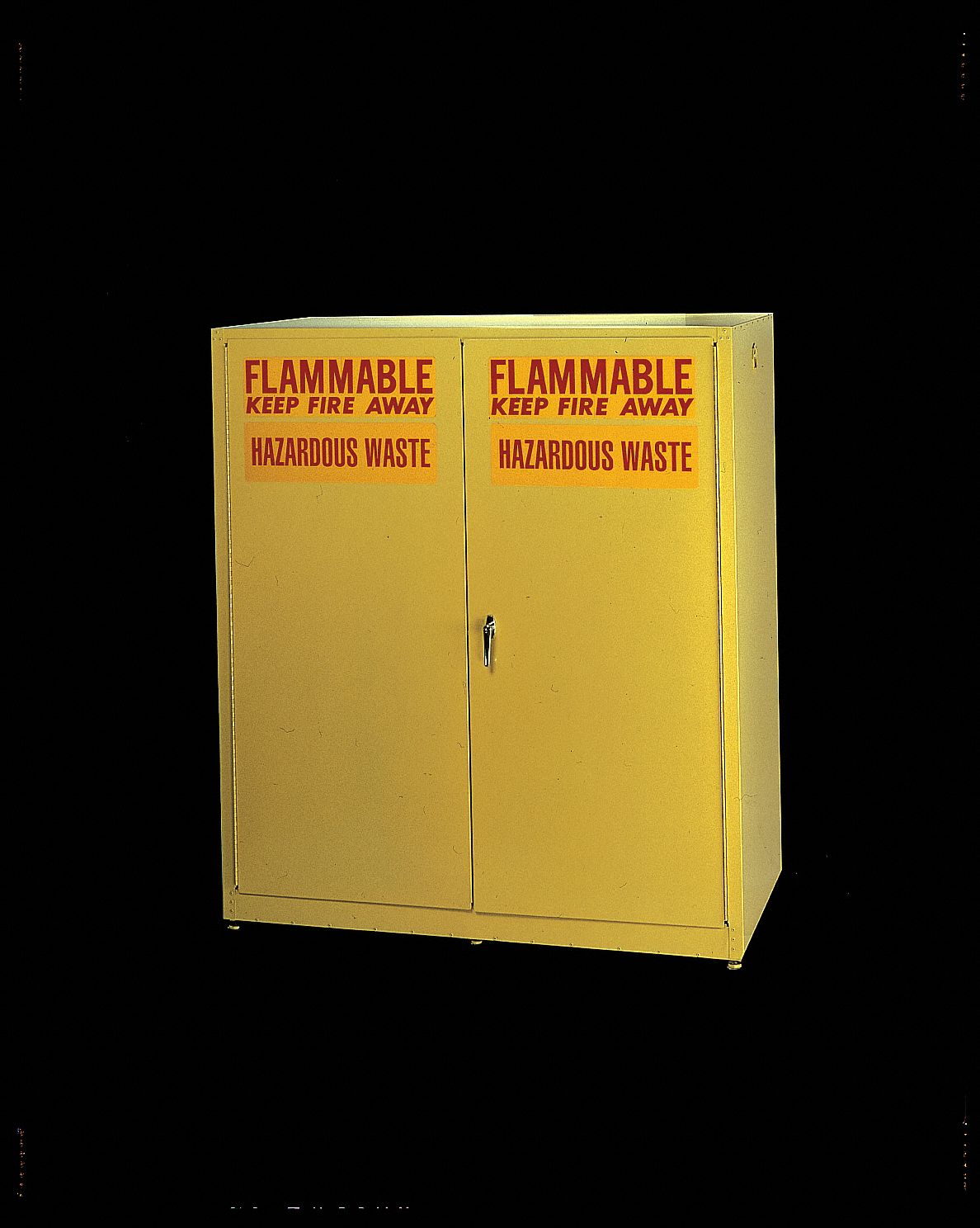 Flammable Cabinet, Vertical, 110 Gal., YLW