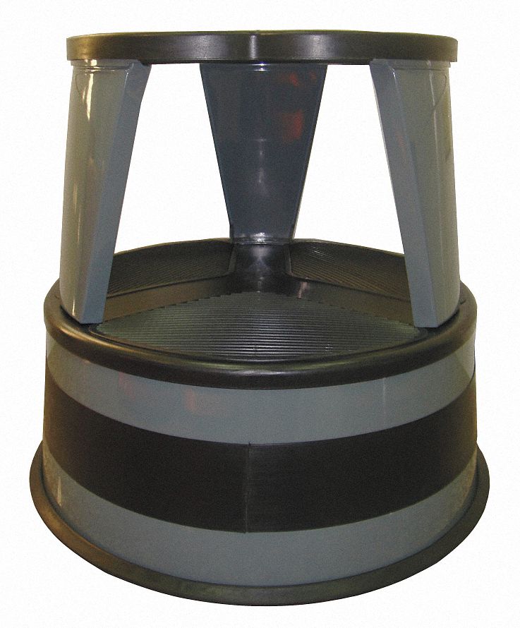 Step Stool, 14-1/2 In H, 500 lb., Steel
