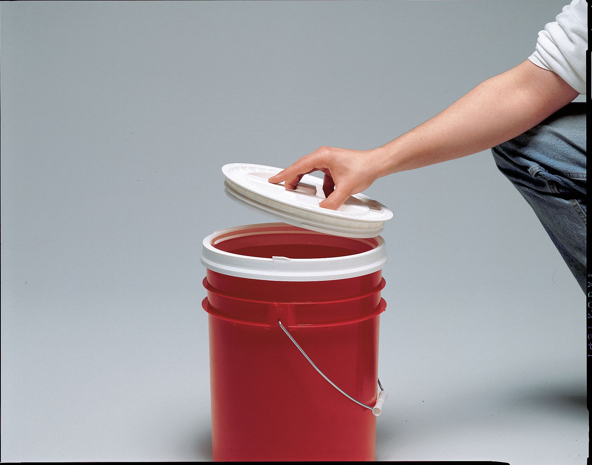 PailLid, Leak-Proof, Blue, HDPE