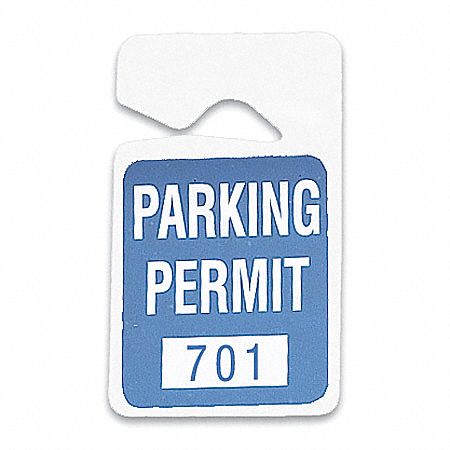 Parking Permit, Mirror, 701-800, PK100