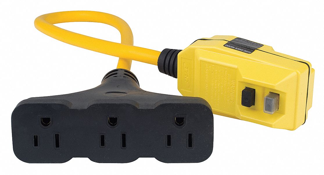 GFCI Protected Tri-Cord, 2 ft.