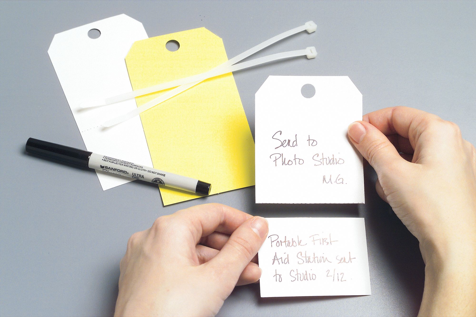 Blank Tag, 5-3/4 x 3 In, Wht, PK25