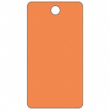 Blank Tag, 5-3/4 x 3 In, Orn, PK25