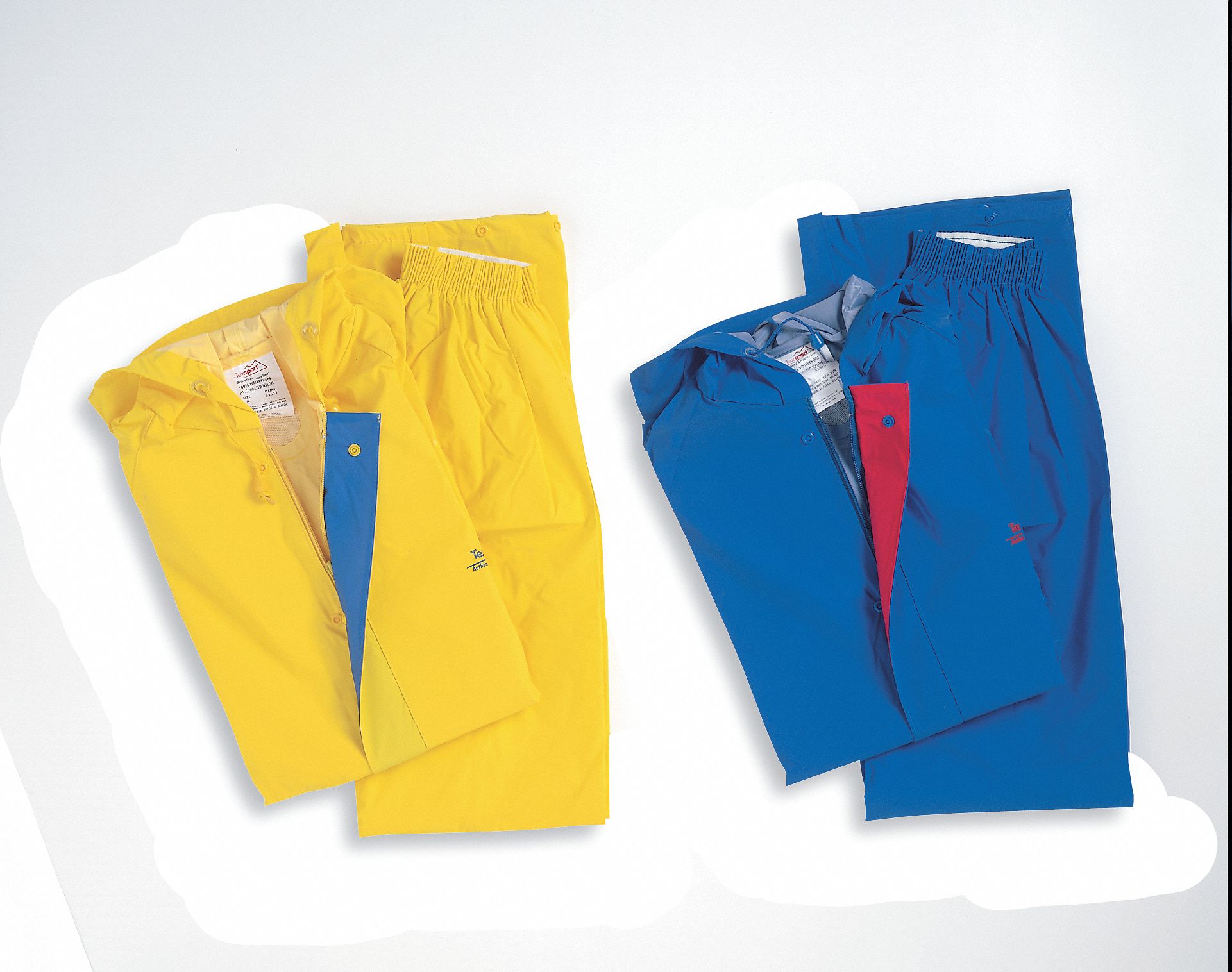 Two Piece Rainsuit, Blue, L