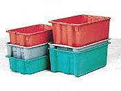 Stack and Nest Container, Green, 10x5x18