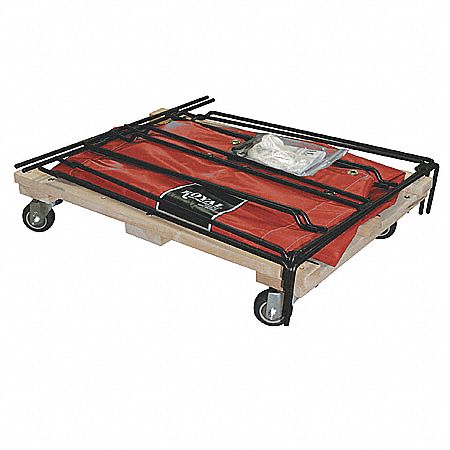 Knock Down Truck, 10 bu, red vinyl
