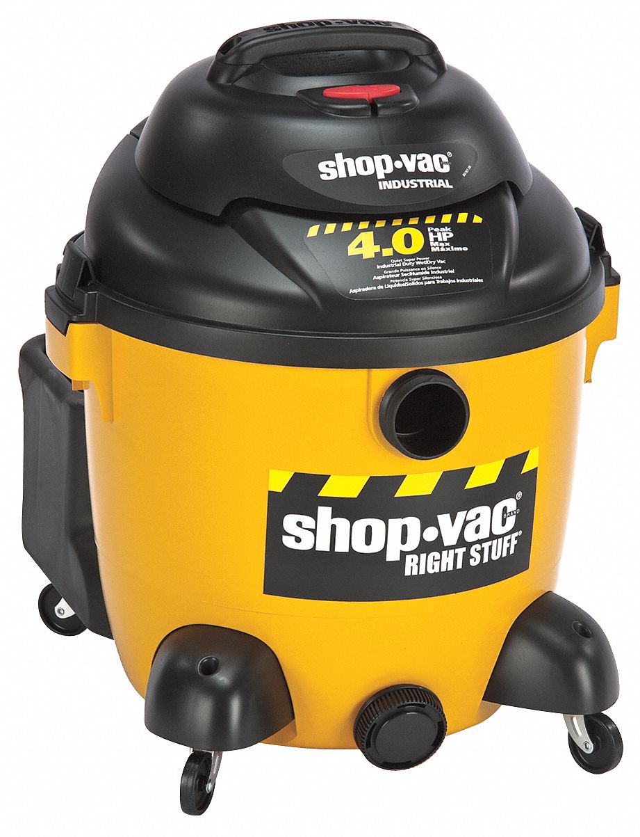 Wet/Dry Vacuum, 10 gal, 4 HP