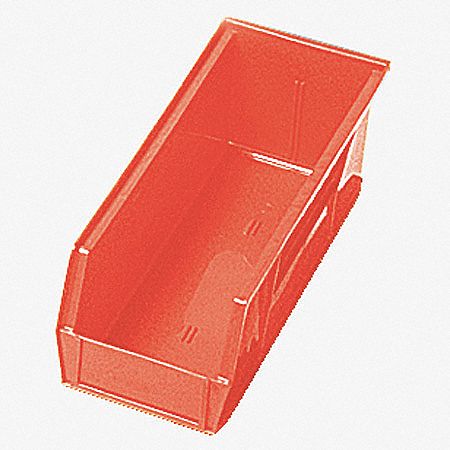 Shelf Bin, 17-7/8L x 6-5/8W, Red
