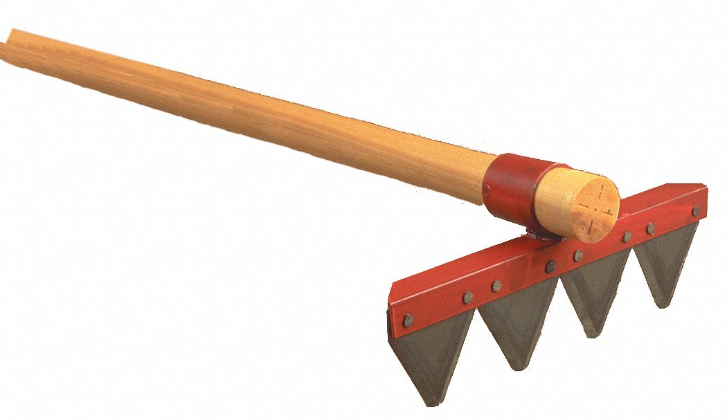 Fire Rake, Straight Handle, 60 In. L