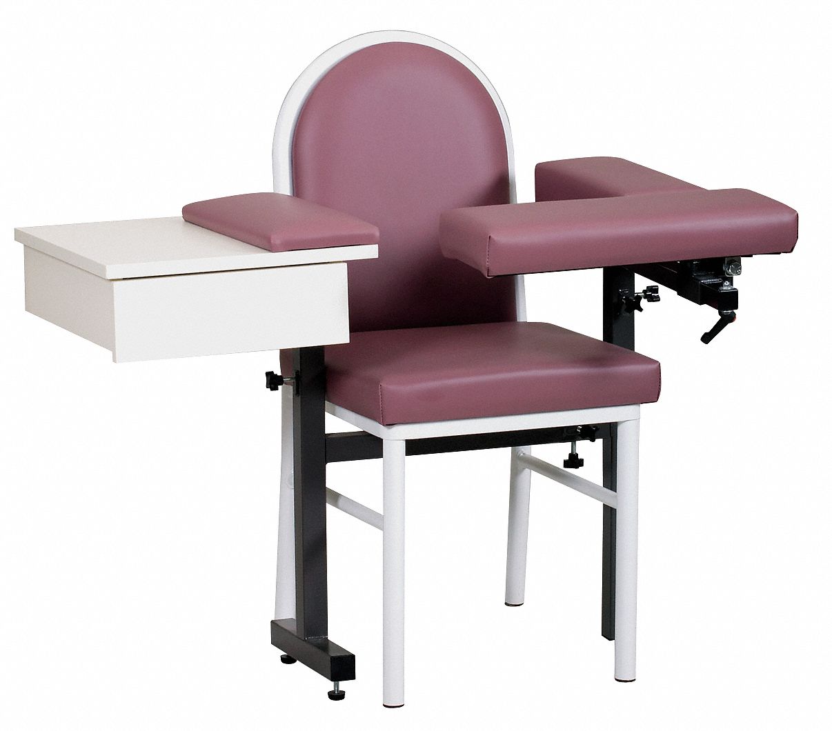 Blood Draw Chair, Mulberry, 42 In.