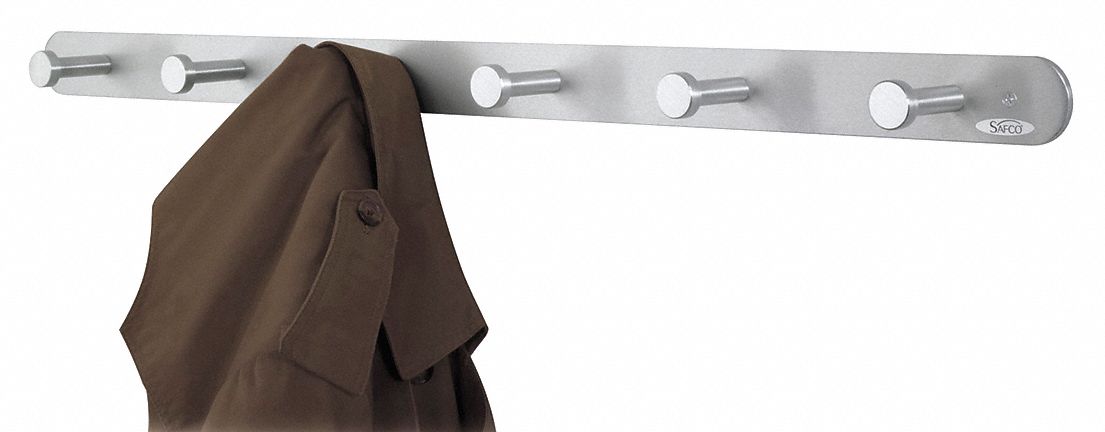 6 Hook Coat Rack, Nail Head, 2Hx36W